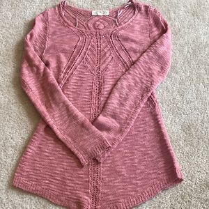 Pink Rose Knit Sweater